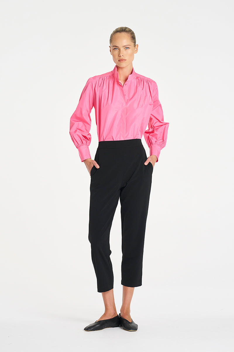 Mela Purdie Gathered Shirt - Italian Taffeta
