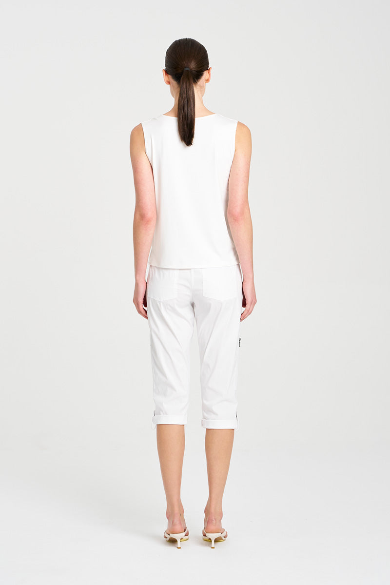 Mela Purdie Cropped Zip Cargo Pant - Microprene