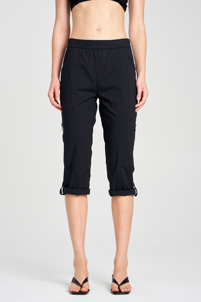 Mela Purdie Cropped Zip Cargo Pant - Microprene