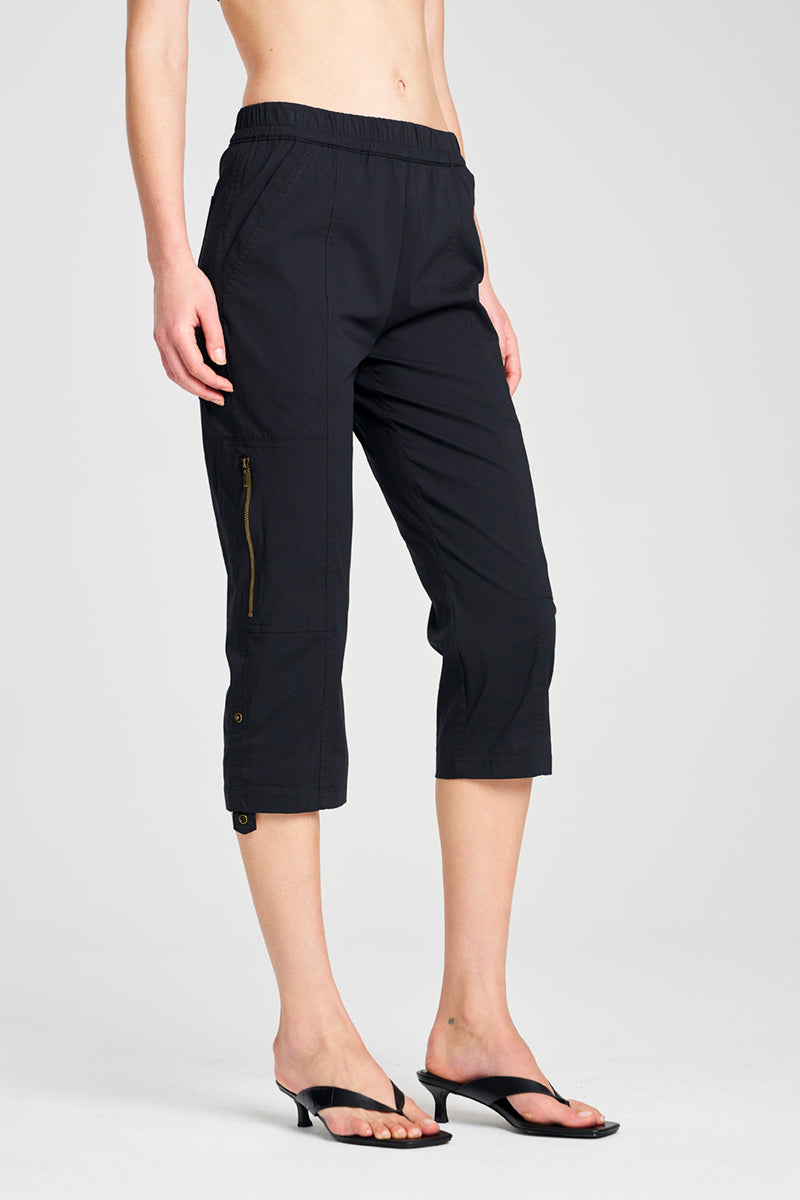 Mela Purdie Cropped Zip Cargo Pant - Microprene