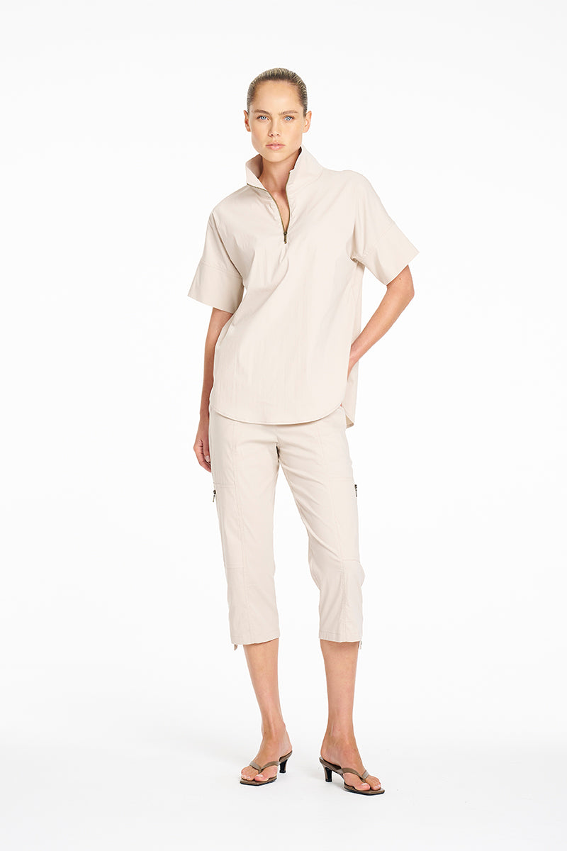 Mela Purdie Half Zip Shirt - Microprene