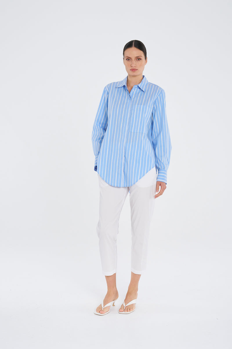 Mela Purdie Saville Shirt - Saville Stripe
