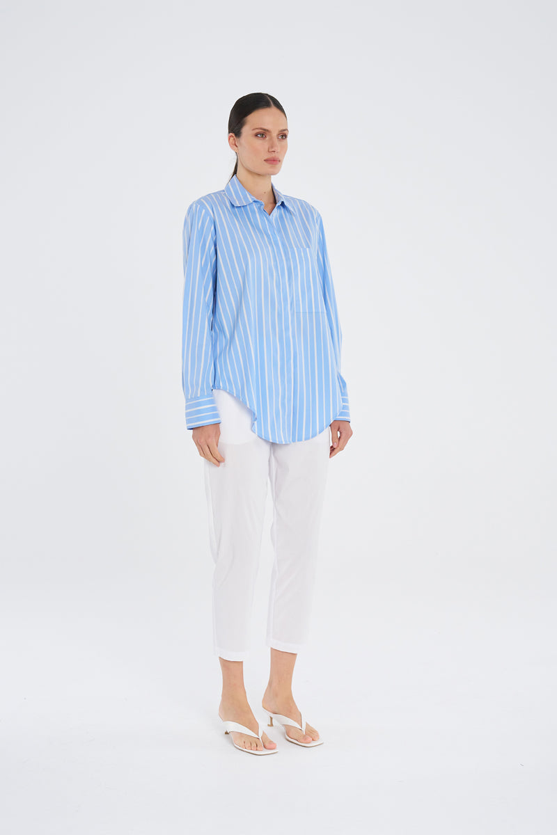 Mela Purdie Saville Shirt - Saville Stripe