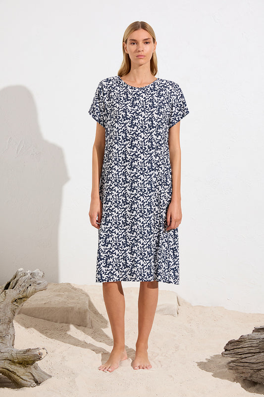Mela Purdie Transit T Dress - Quill Print - Sale