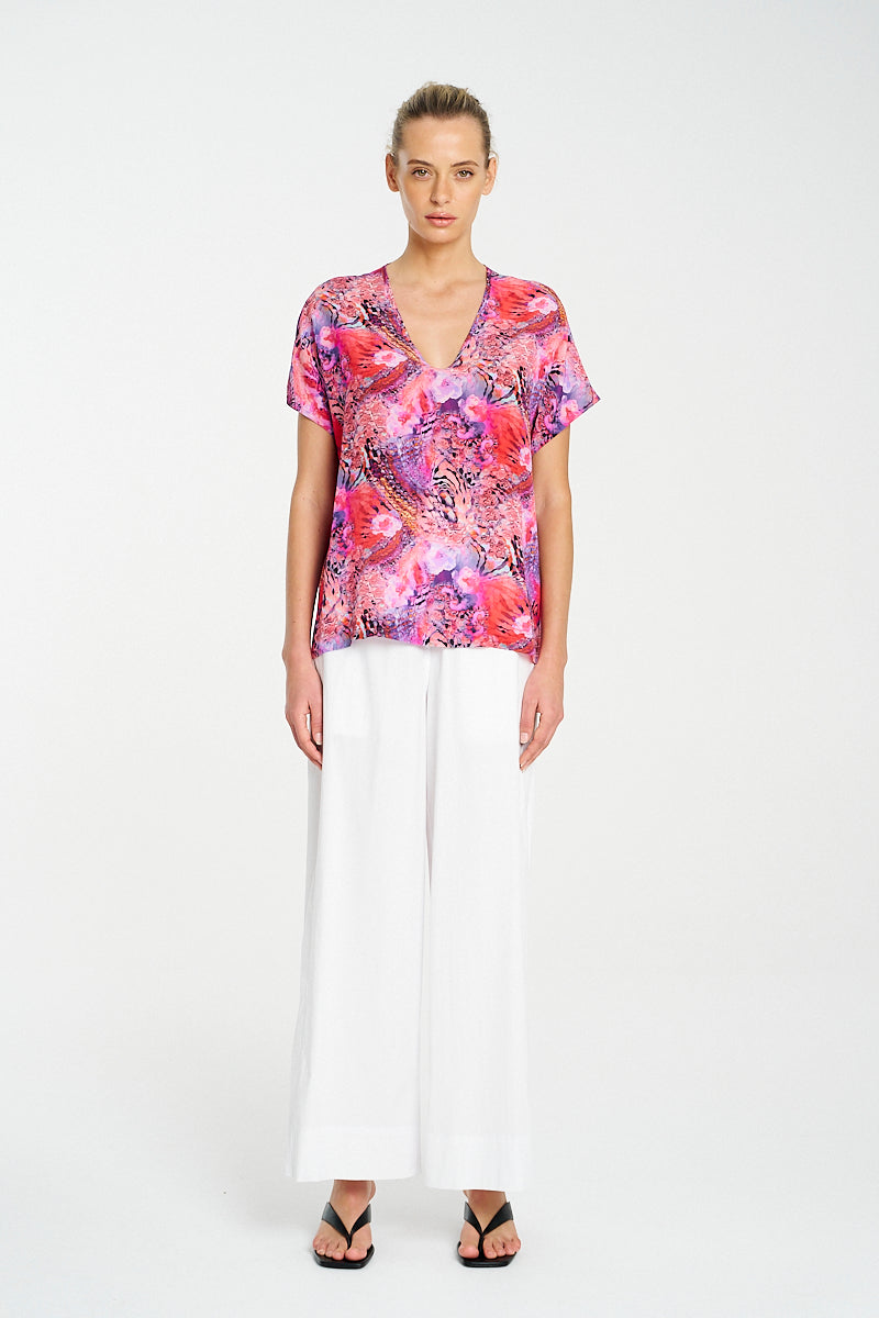 Mela Purdie Scoop Shell - Kaleidoscope Silk