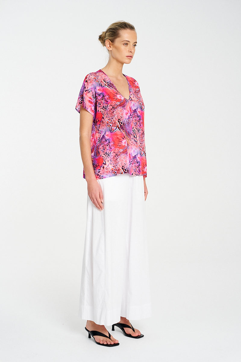 Mela Purdie Scoop Shell - Kaleidoscope Silk