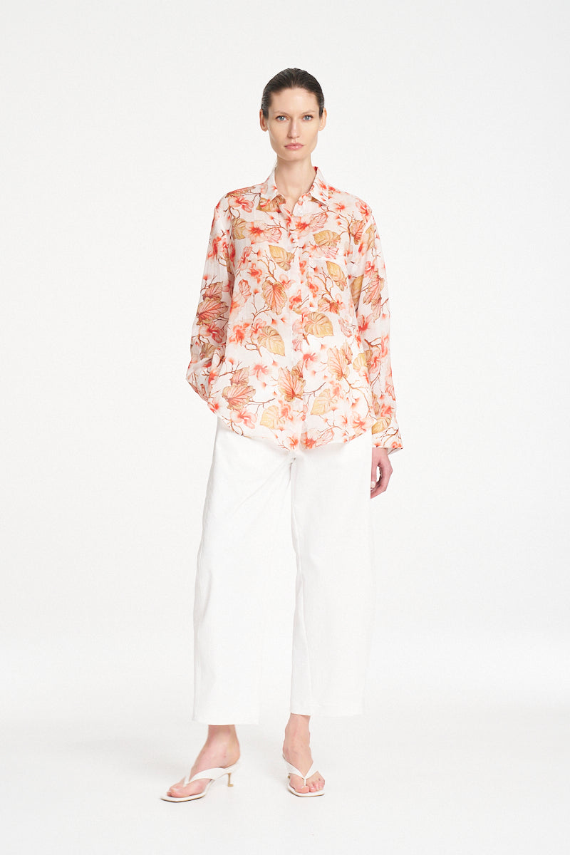 Mela Purdie Saville Shirt - Herbarium Linen