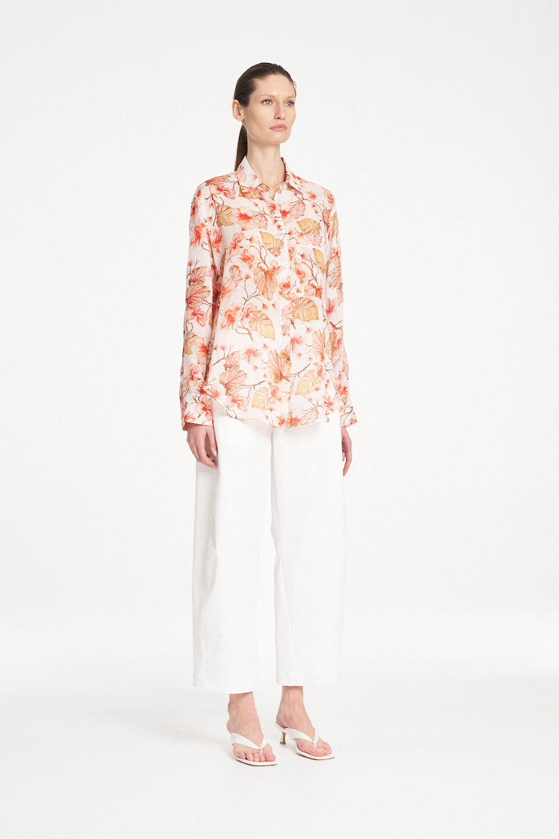 Mela Purdie Saville Shirt - Herbarium Linen