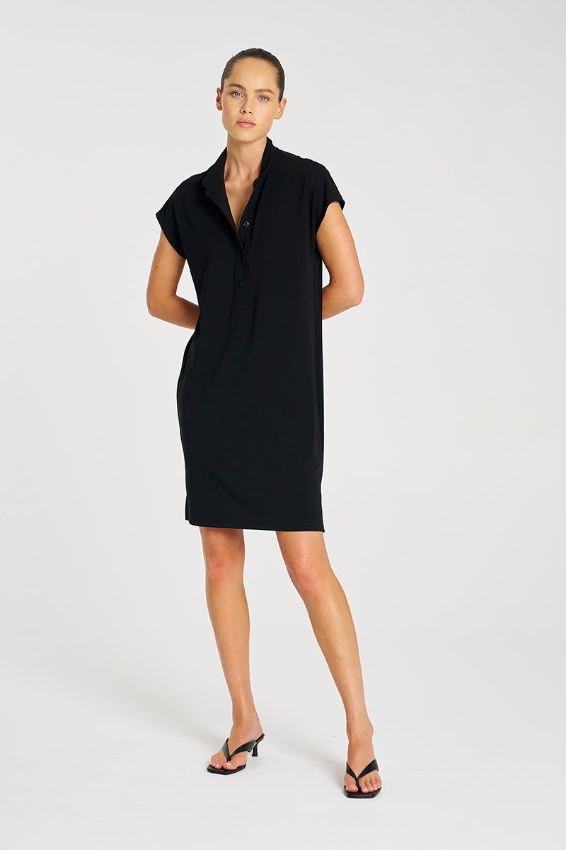 Mela Purdie Henley Dress - Powder Knit