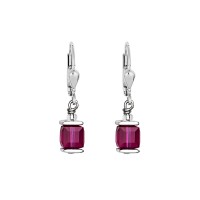 COEUR DE LION Cube Drop Earrings with Swarovski Crystals Purple 0094/20-0400