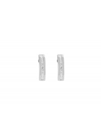 COEUR DE LION White Crystal Earrings Stainless Steel 0126/21-1800