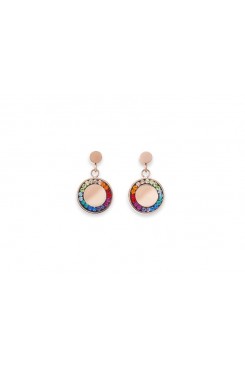 COEUR DE LION Vibrant Multicolour Crystal Colourwheel Earrings 5004/21-1577