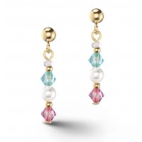 COEUR DE LION Princess Pearls Necklace Multicolour Earrings 6022/21-1527 
