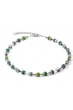 COEUR DE LION  Fresh Green & Stainless Steel Necklace 4509/10-0500