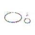 COEUR DE LION Geo Cube Mini Rainbow Colours Earrings 4409/20-1500
