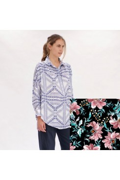 Mela Purdie Roule Overshirt - Juniper Floral Print - Sale 