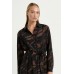 Mela Purdie Tie Shirt Dress - Shadow Print Silk