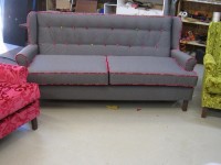 Wingback armchairs and Sofa after